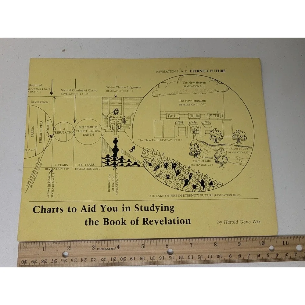 Book of Revalation Charts To Aid The Study of Harold Gene Wix 1981 VTG